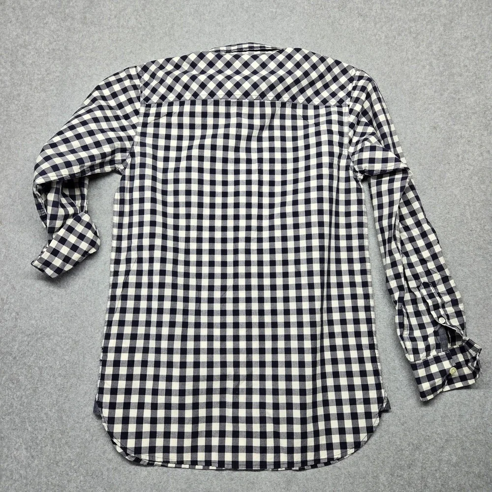 GapKids Shirt‎ Boys 13-14 Years Blue Check Button-Up Long Sleeve Pocket